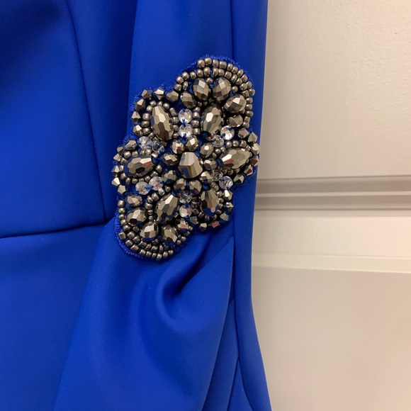 Alex Evenings Royal Blue Fitted Gown Size 12 - Picture 3 of 5